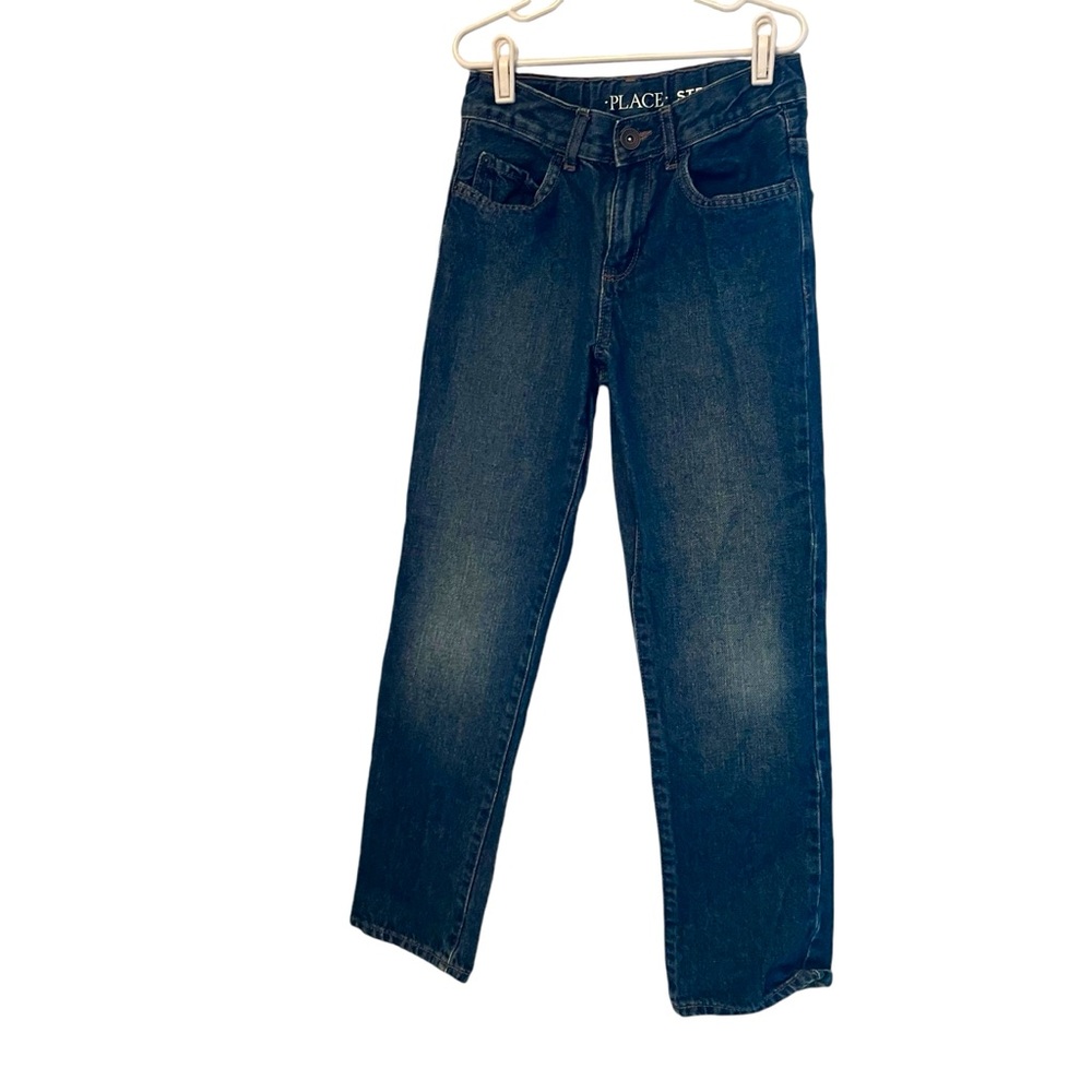 The Children's Place Denim Jeans Boys Size 8 Blue Stretch Straight 2 Pair Bundle